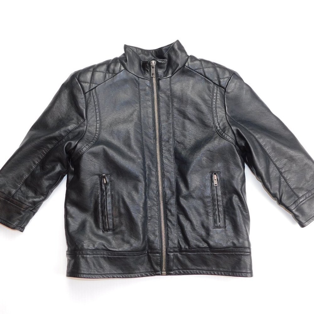 Joe Fresh Faux Leather Sherpa lined Jacket toddler Boys 2T